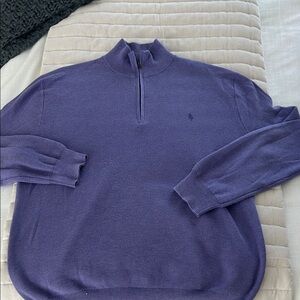 Polo Ralph Lauren Men's Zip-Up Sweater in Purple